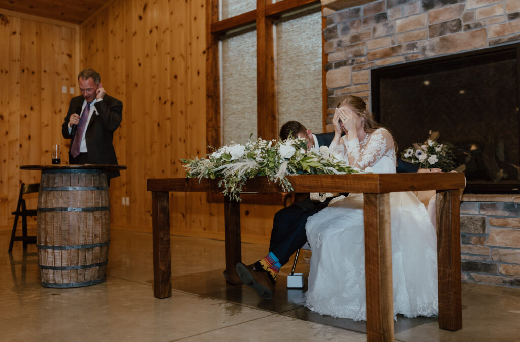 wedding reception speeches and reactions